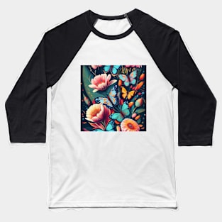 Flowers Baseball T-Shirt